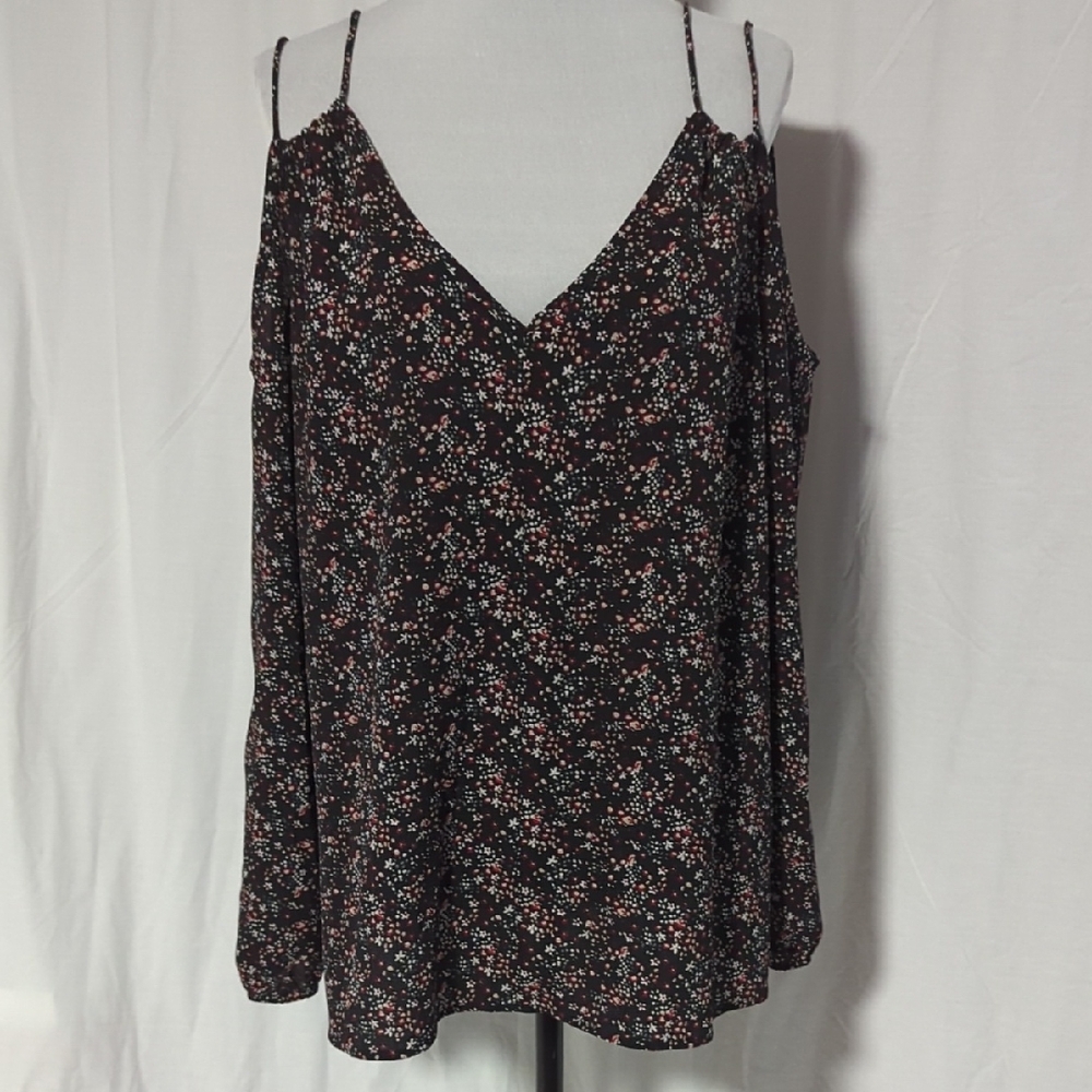 Crescent Black and White Relaxed Camisole Top